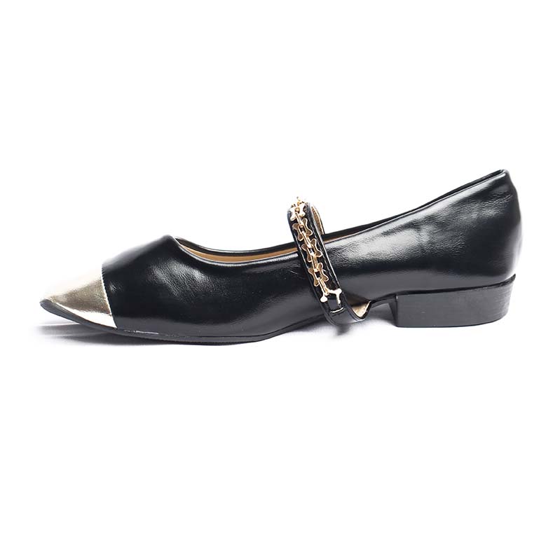 Chaussures Femme Ballerines, Couleur Noir / V057-51 / MINIA