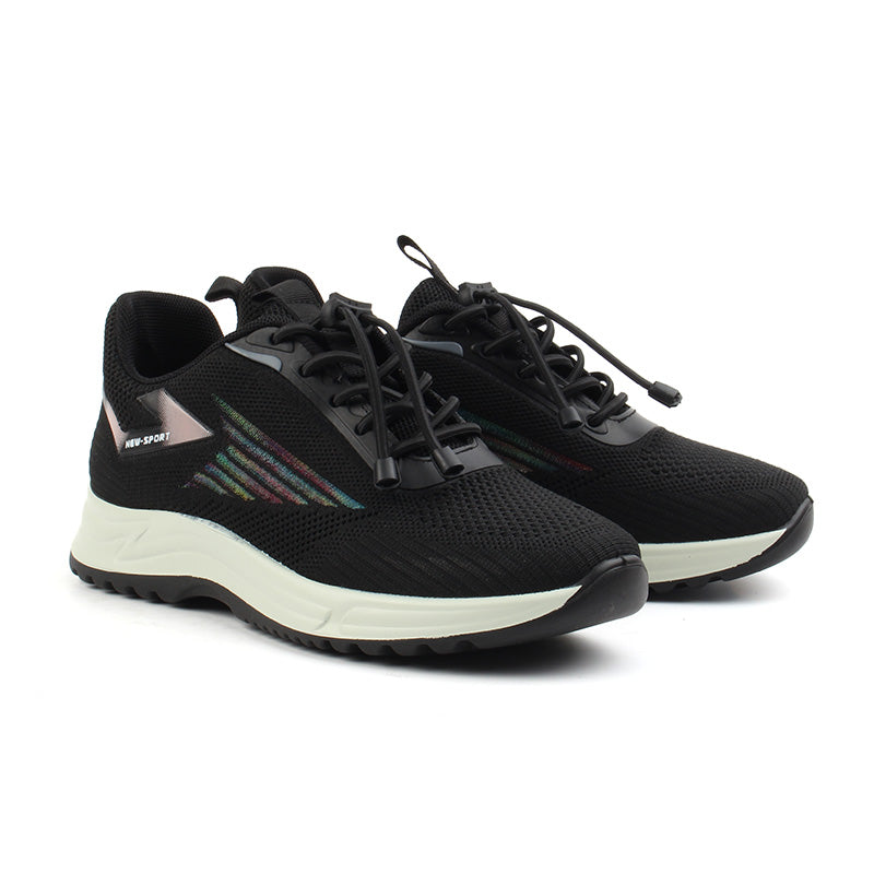 Chaussures Femme Sneakers en Cuir, Couleur Noir / S001-51 / BEL CHOU'S