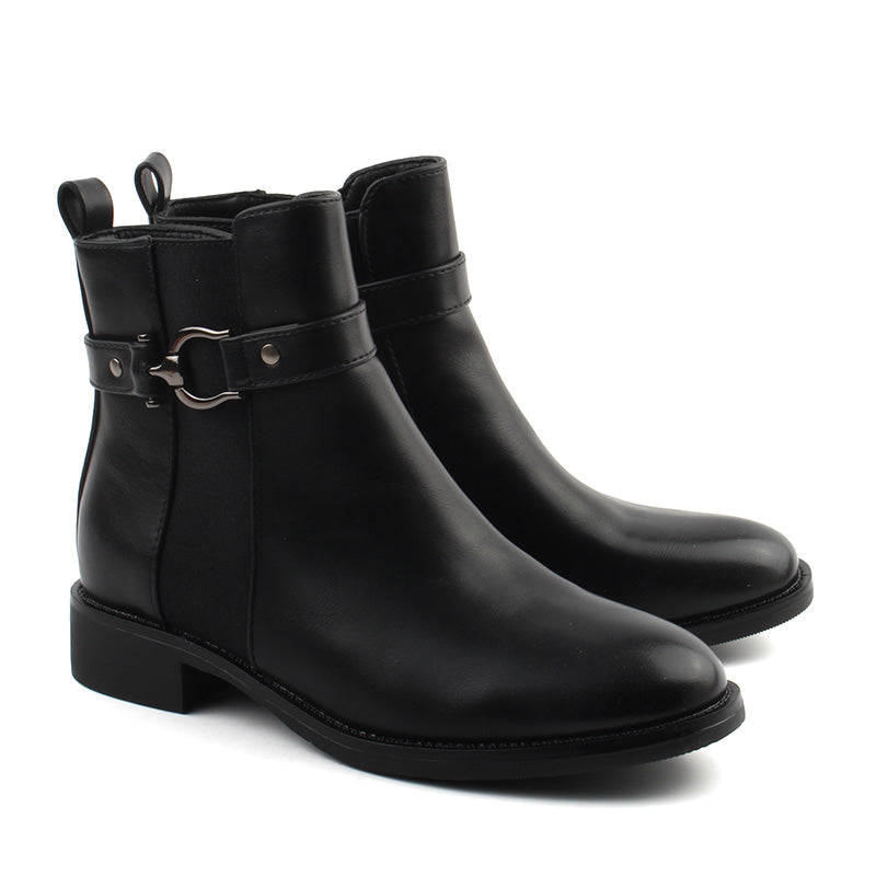 Chaussures Femme Bottines, Couleur Noir / J130-51 / Minia