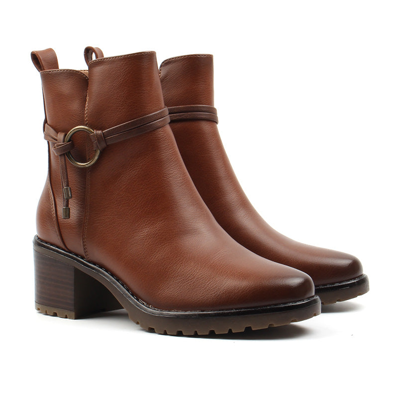 Chaussures Bottines Femme, Couleur Marron - MINIA