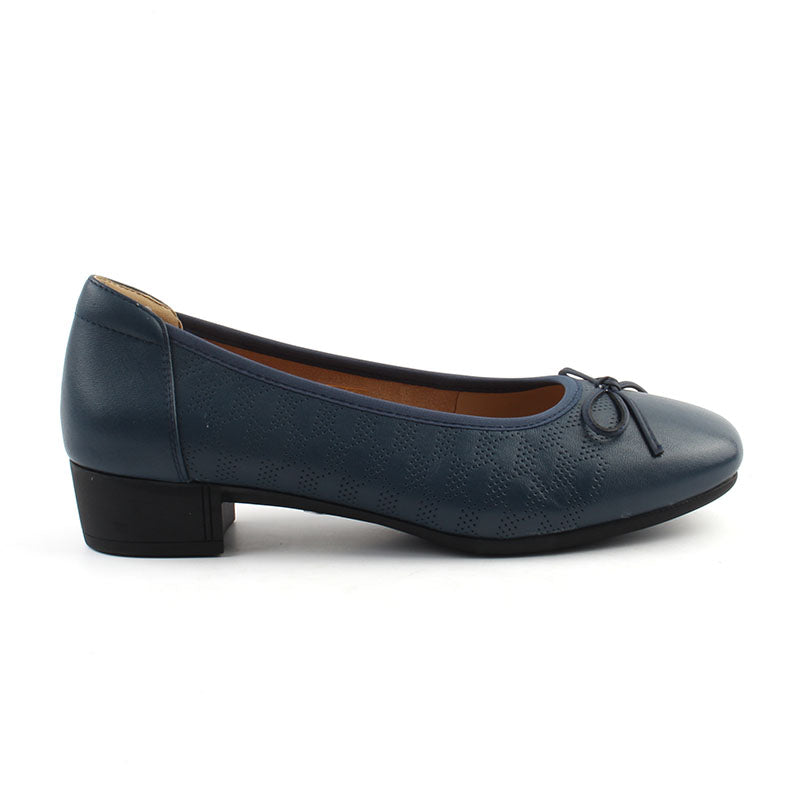Chaussures Femme Derbies en Cuir, Couleur Bleu Marine / N091-84 / BEL CHOU'S