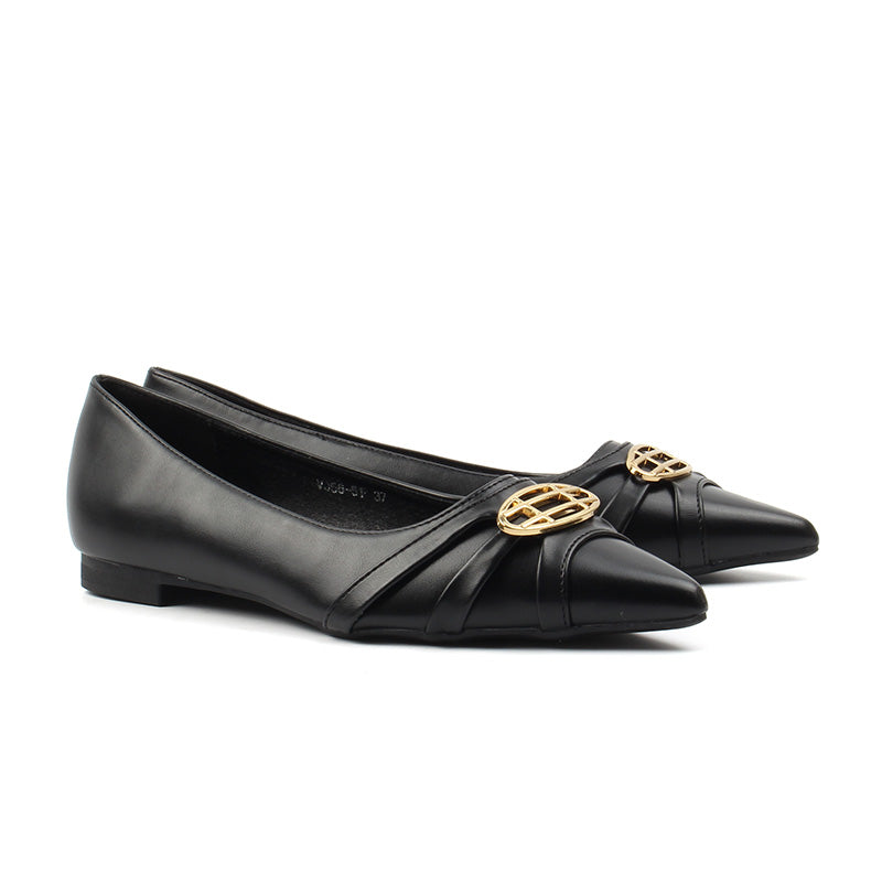 Chaussures Ballerines Femme, Couleur Noir - MINIA