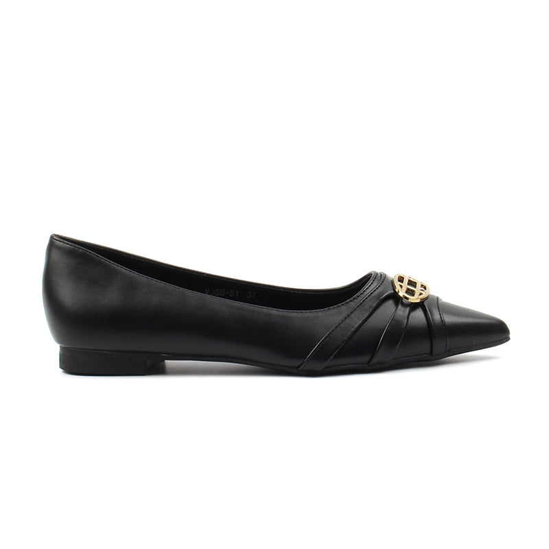 Chaussures Ballerines Femme, Couleur Noir - MINIA